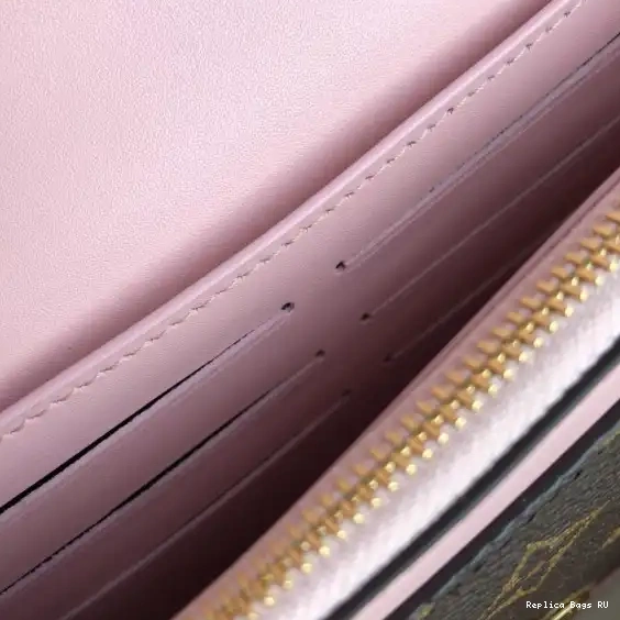 Affordable LOUIS FLORE CHAIN WALLET VUITTON 0608